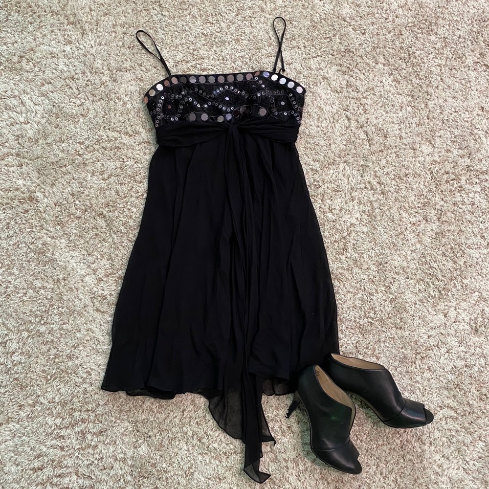 BCBG mini black cocktail dress size 4